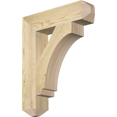 Ekena Millwork Imperial Craftsman Rough Sawn Bracket, Douglas Fir, 4"W x 18"D x 22"H BKT04X18X22IMP04RDF
